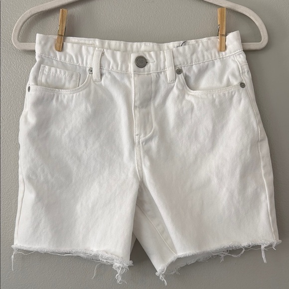 Blank NYC Pants - Blank NYC The Warren High Rise Denim Short - 26 - White